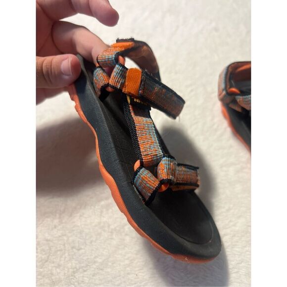 Teva Orange And Grey Sandals Kids Size 10 Toddler - Picture 7 of 11